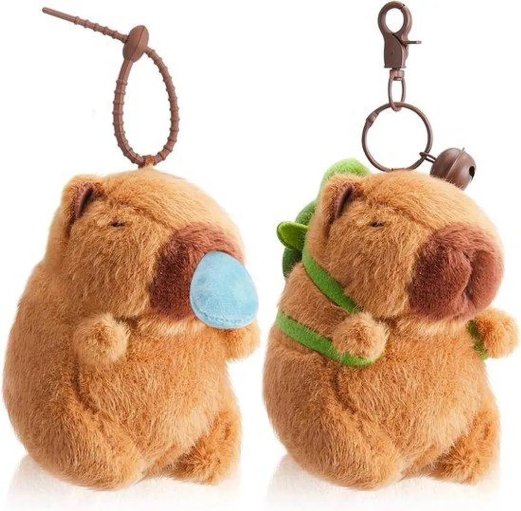 Retrouvez vos clés facilement avec le pendentif capybara pour sac à dos