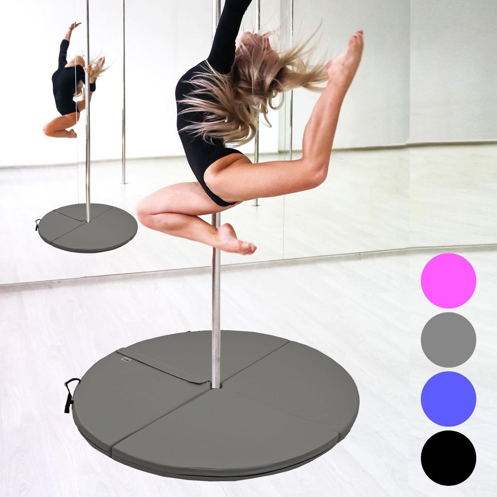 Pole Dance Matte 5 cm Ø 120cm grau Tanzstangenmatte Matte Produktbild 