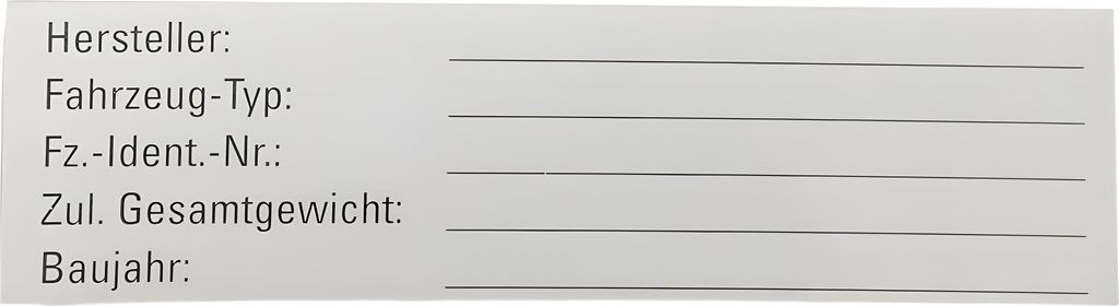 Typenschild SIP Spareparts universal 100x27mm selbstklebend für Vespa