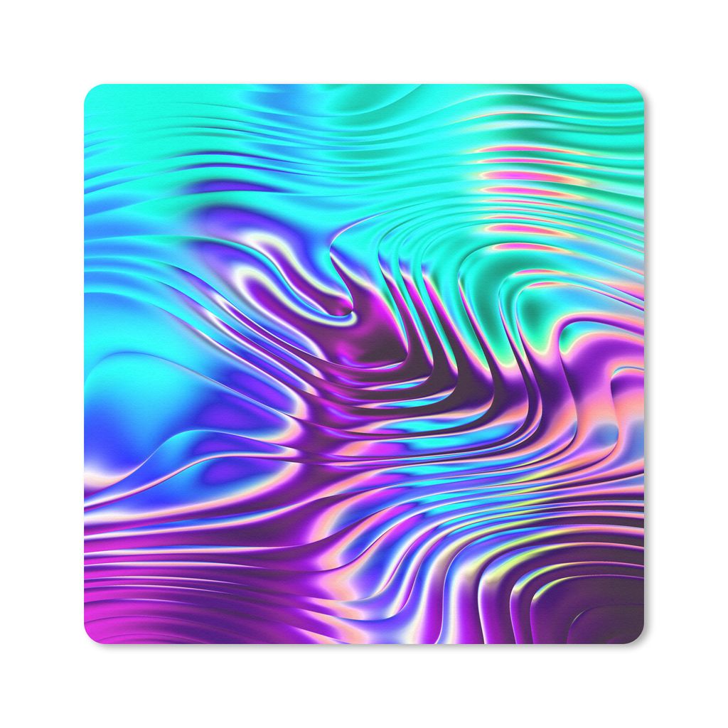 MuchoWow Mauspad Mousepad Kunst - Golf - Psychedelisch 30x30 cm - Mousepads - Maus Mat - Pad - Mausunterlage - Gaming