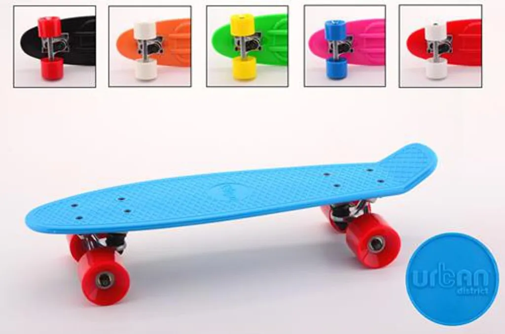 Skateboard 55cm avec Roulements ABEC-7 Urban District Johntoy 59X