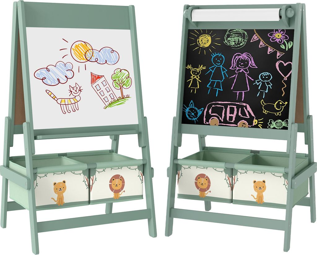 AIYAPLAY Kinder Staffelei 3 in 1 Kindertafel mit Produktbild 