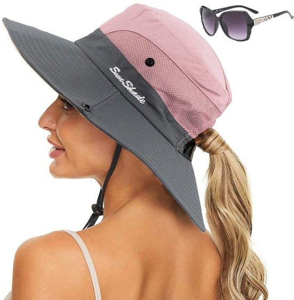 Damen Sonnenhut – Sommerhut – Faltbar mit UV-Schutz UPF 50+ Produktbild 