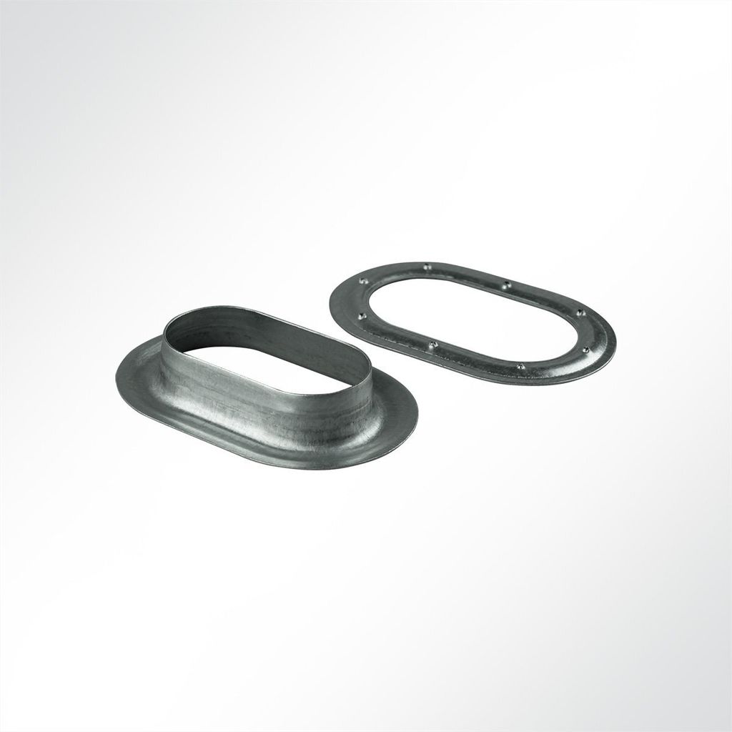 Lysel® Ovalöse 42x22 mm, (BxL) 22x42mm in grau (10 Stück) Produktbild 
