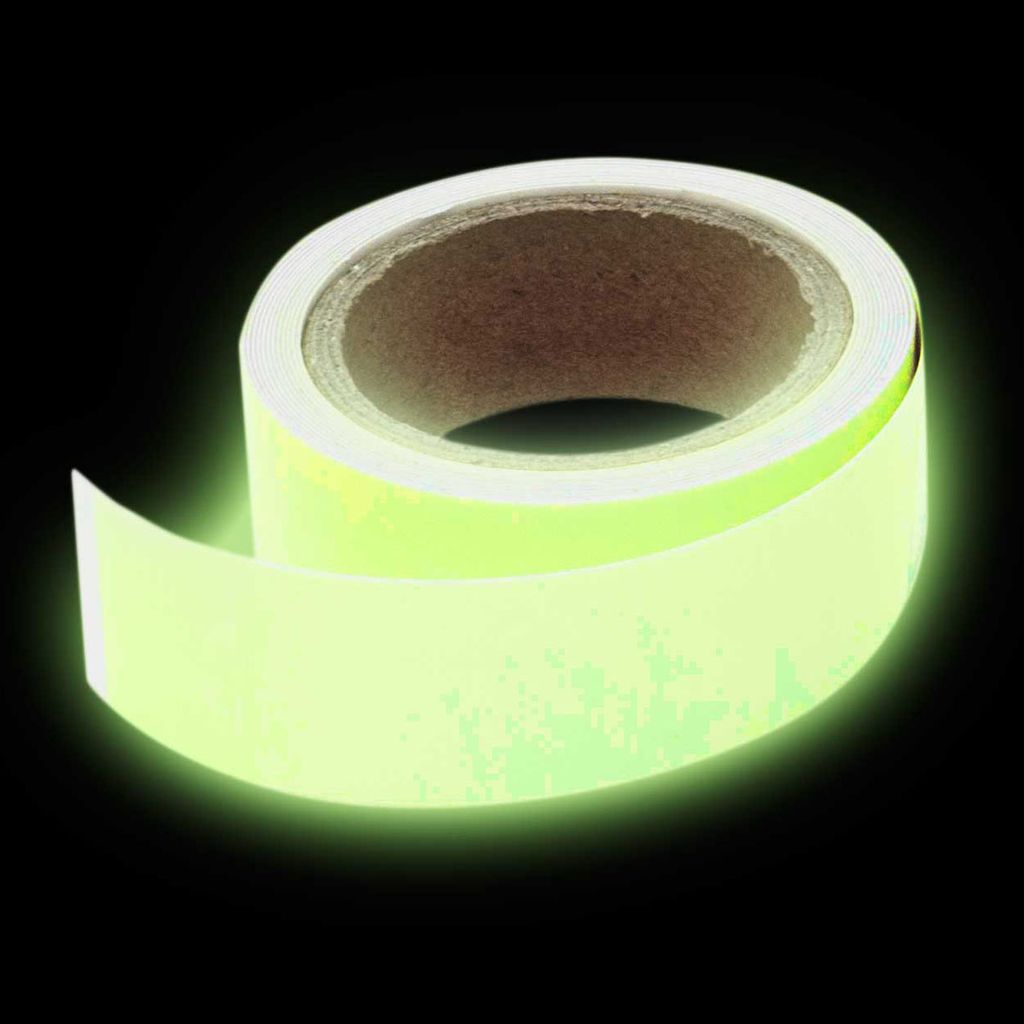 1,5cm x 5m Phosphorband Leuchtendes Klebeband Fluoreszierend Nachtleuchtend 