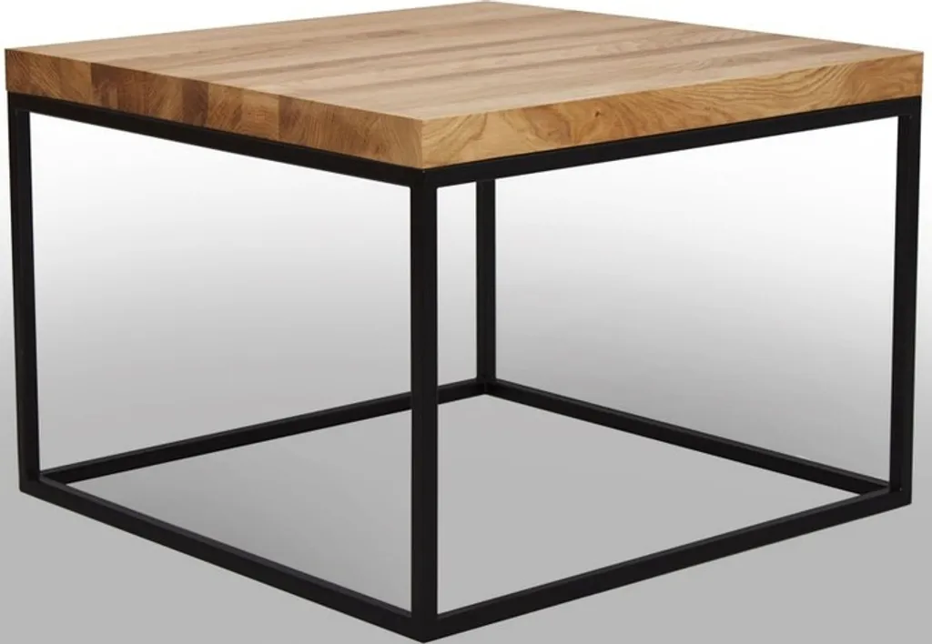 Table de canapé en chêne 40x40cm - Support idéal pour vos soirées café