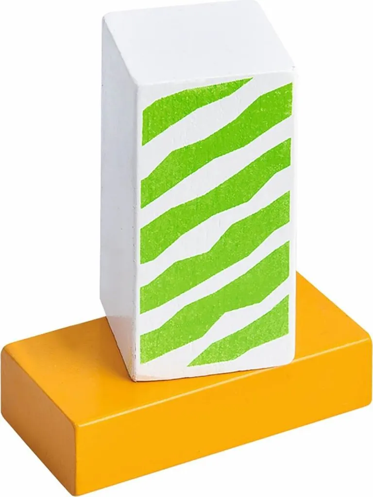 Jeu de Construction Premier Âge en Bois avec 50 Cubes et Formes Variées - 13