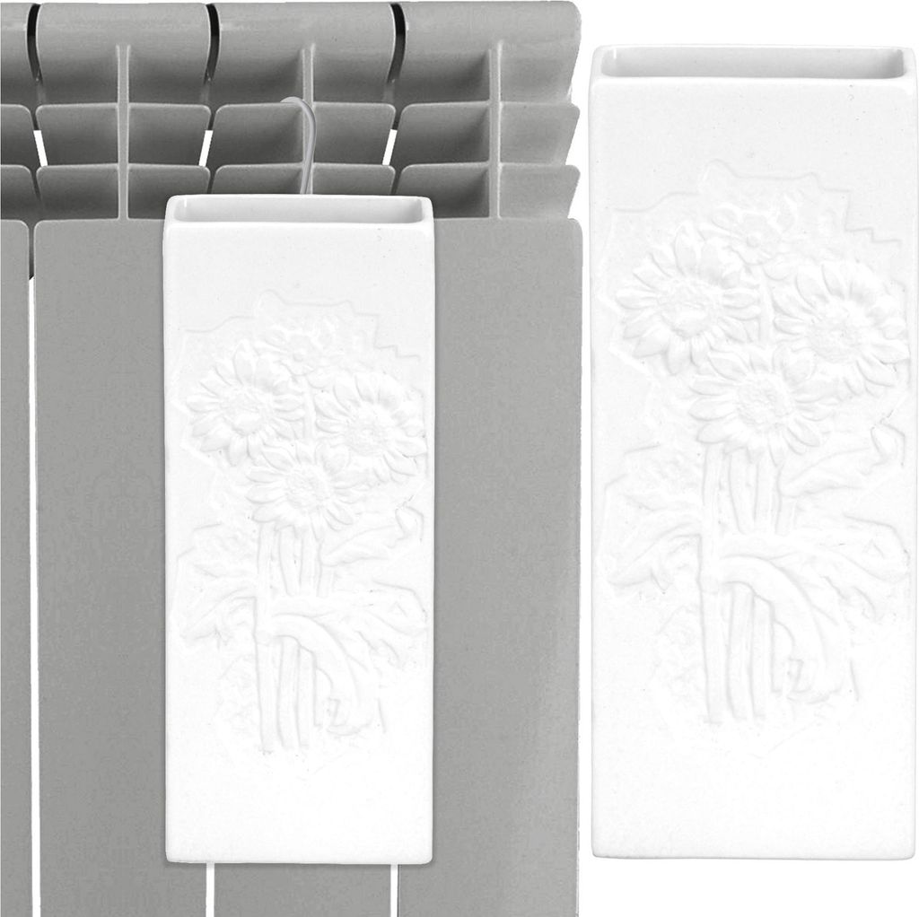 Luftbefeuchter aus Keramik, weiß mit Blumen-Motiv Produktbild 11