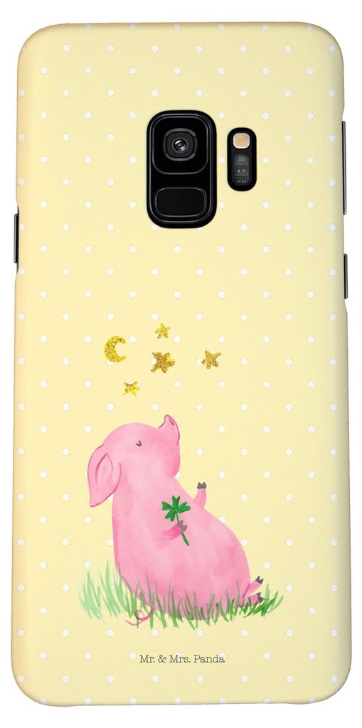 Mr. & Mrs. Panda Samsung Galaxy S9 Handyhülle Schwein Glück Produktbild 