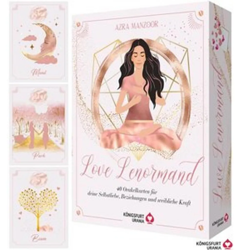Oracle Love Lenormand : 40 Cartes avec Guide pour la Force au Féminin