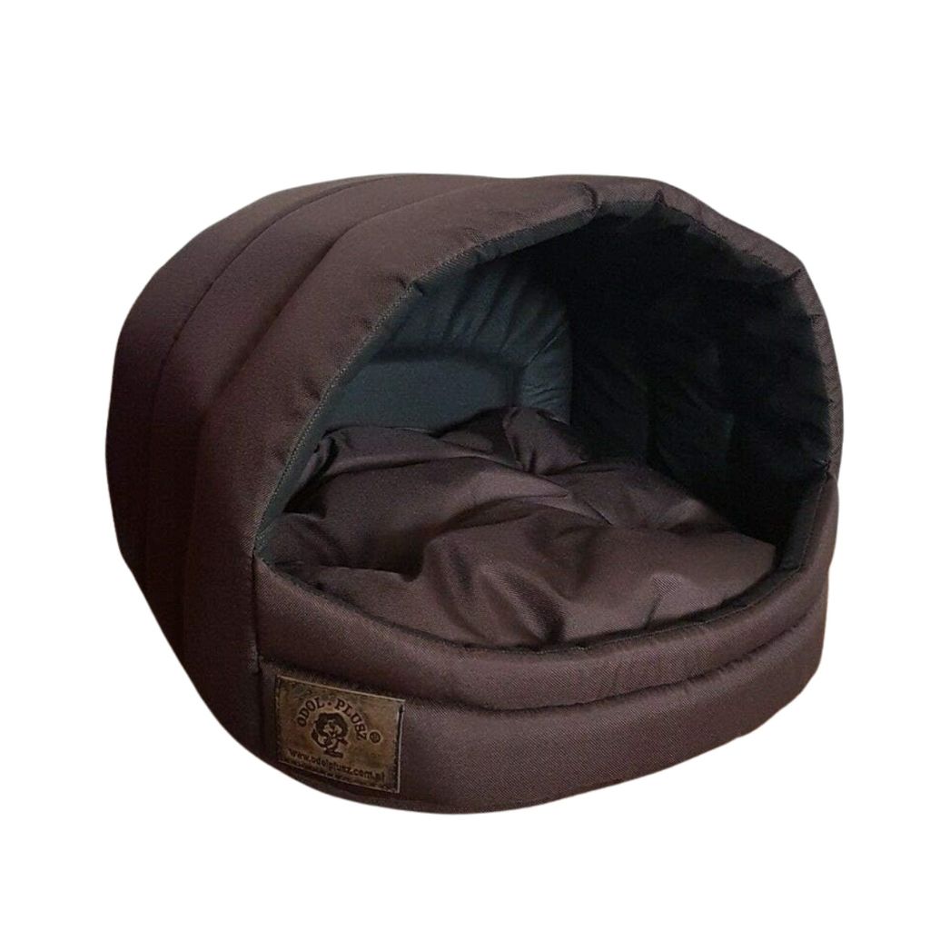 grotta per cani, cuccia per cani 36x49x45cm - marrone Immagine del prodotto 