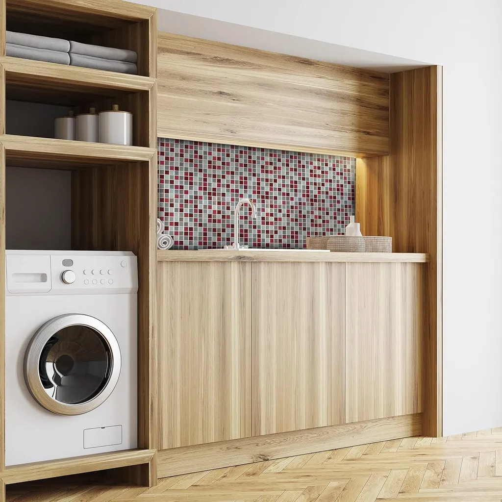 Autocollants Mosaïque 3D pour Cuisine et Salle de Bain - Lot de 10 Pièces