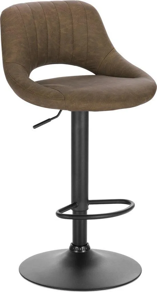 Pouf marron foncé avec dossier ergonomique pour salon moderne et chic