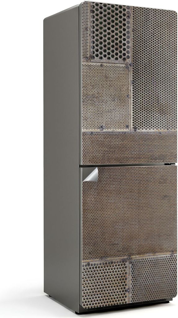 Die Struktur von Naturstein – Kühlschrank Aufkleber – Klebefolie Kühlschrank – Kühlschrank Nachbildung – Kühlschrankfolie selbstklebend...