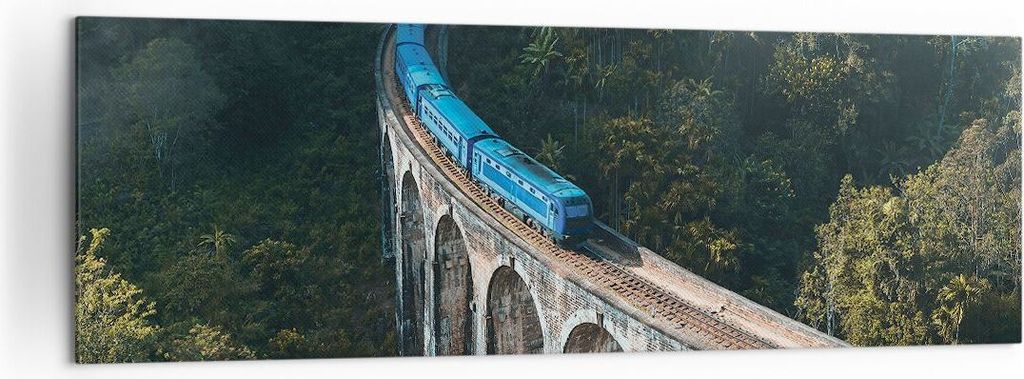 Bild auf Leinwand - Leinwandbild - Einteilig - Zug Hogwarts Express - 160x50cm - Wand Bild - Wanddeko - Wandbilder - Leinwanddruck - Bilder - Wandd...