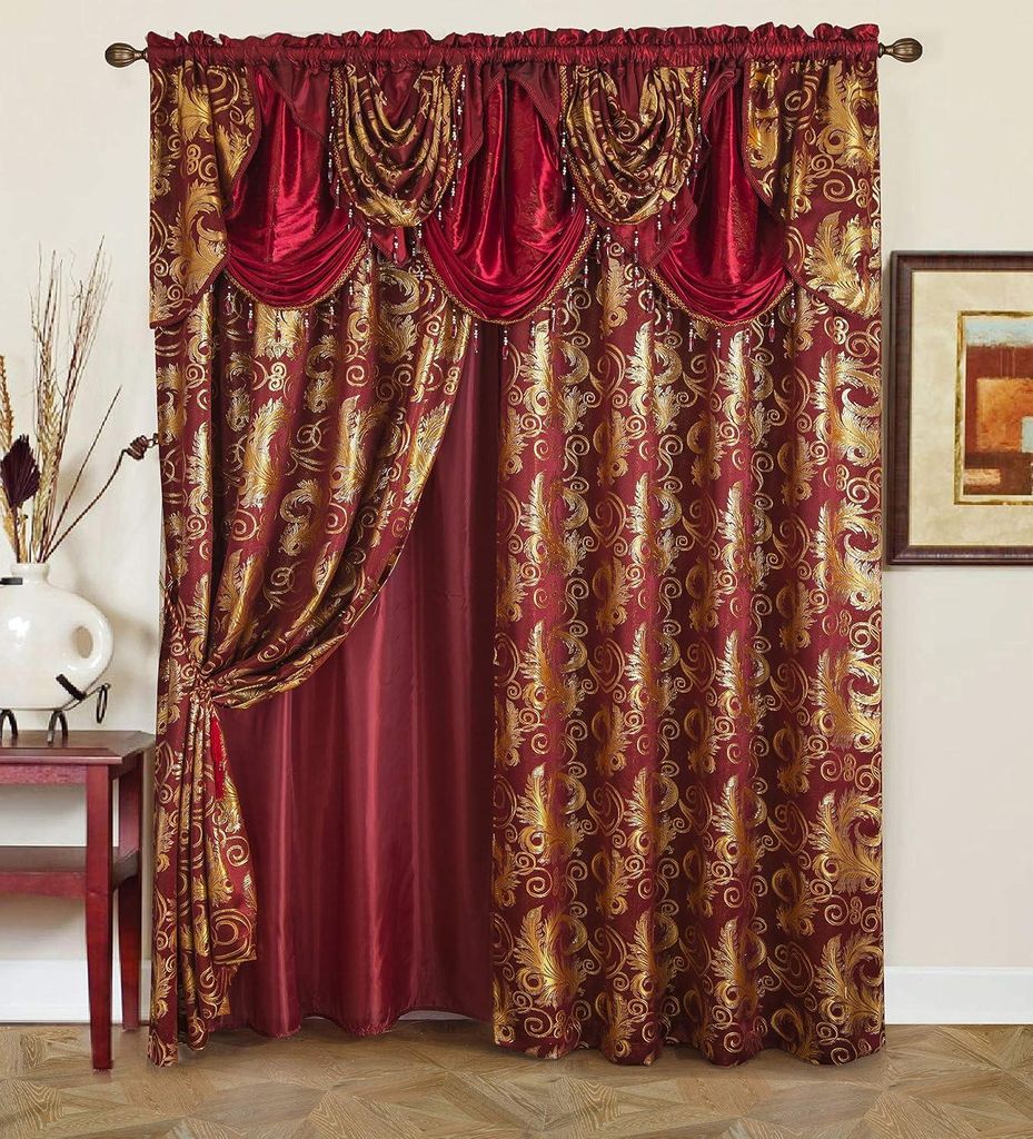 Kolekcja Golden Rugs Jana, zasłona Jana Luxe z falbaną i Zdjęcie produktu 
