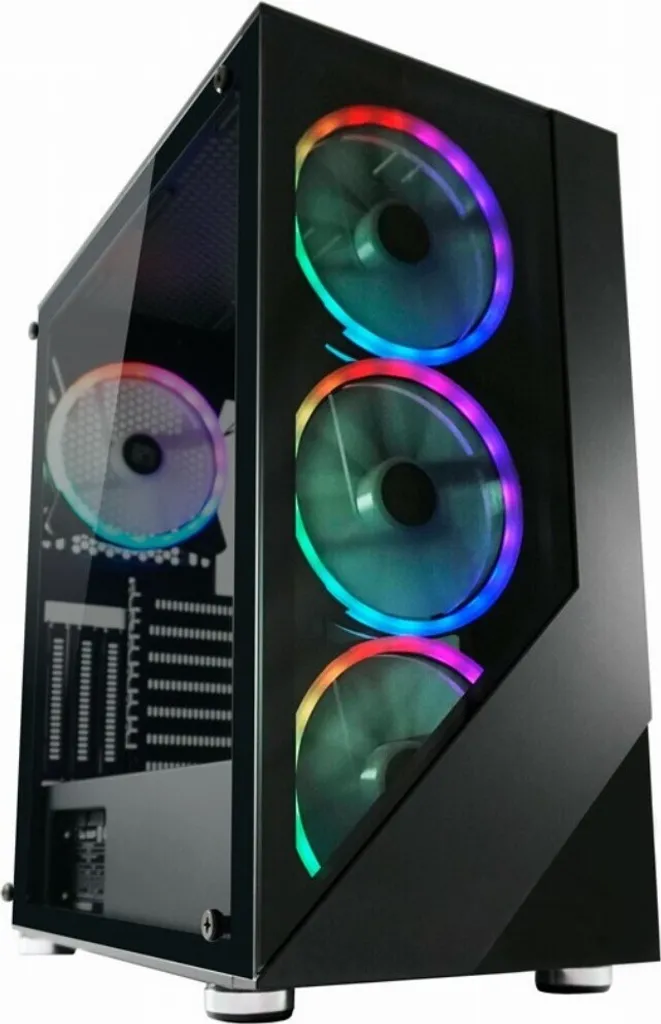 Boîtier Gaming LC-Power 803B Shaded_X Noir avec Flux d'Air Optimisé