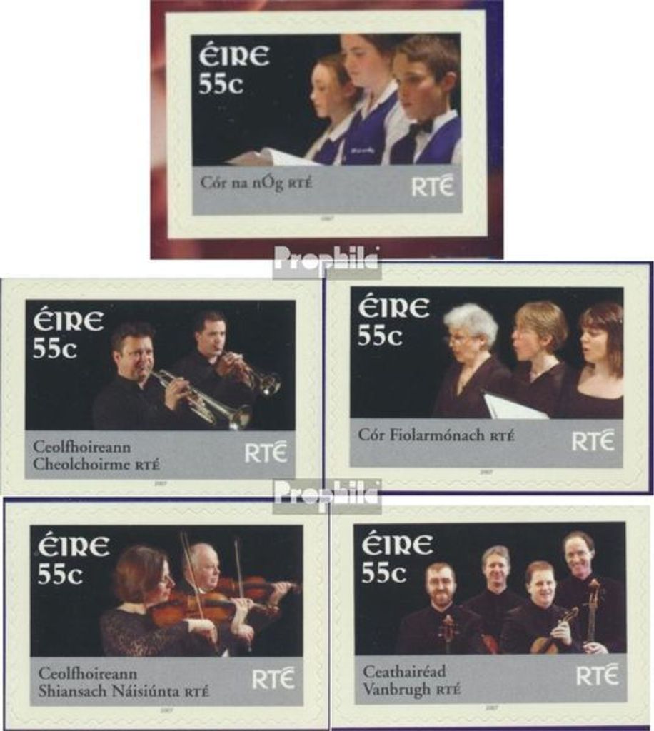 Briefmarken Irland 2007 Mi 1777-1781 (kompl.Ausg.) postfrisch Musiker