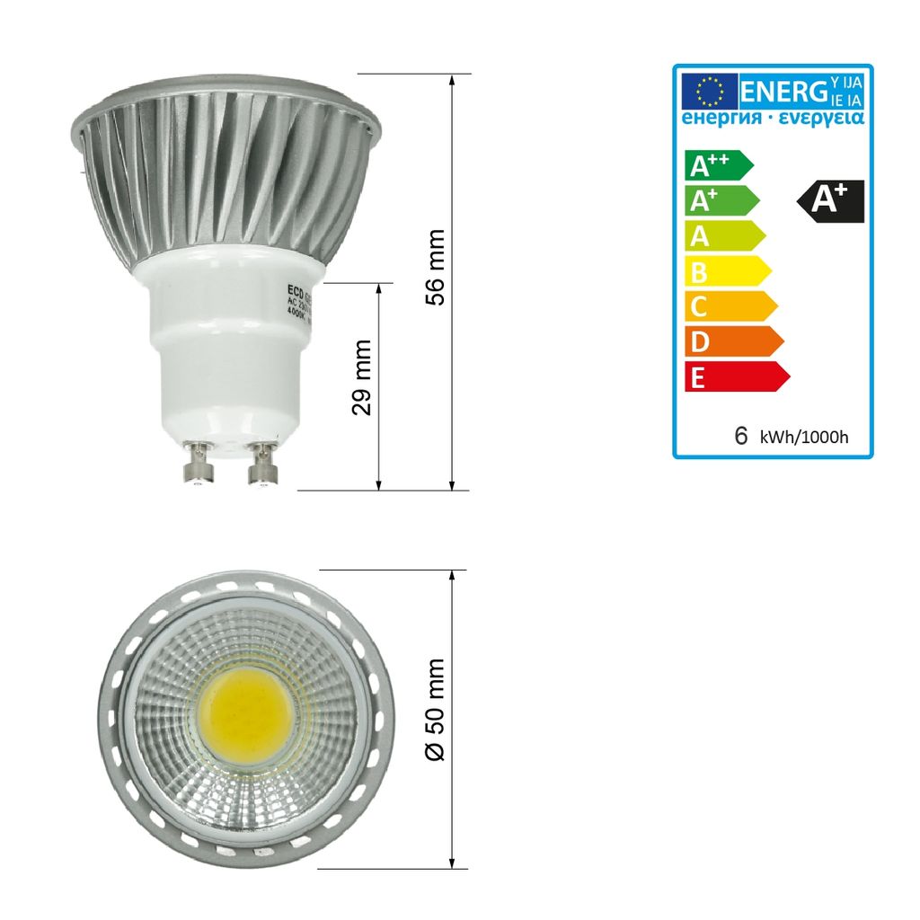 6/10xLED GU10 Leuchtmittel 6W 4W Lampe 230V Spot Birne Strahler Warmweiß SMD Set 