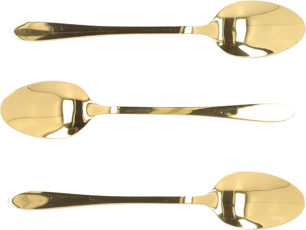 HOMLA Set STILO Teelöffel gold 3 tlg.
