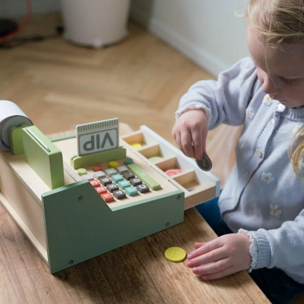 Caisse enregistreuse avec accessoires Dantoy - Jeu d'imitation durable - 15