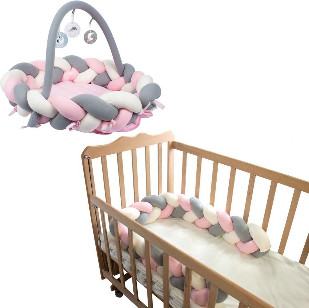 Sevibaby Geflochtenes Nestchen Baby Nest Erlebnisdecke und Produktbild 