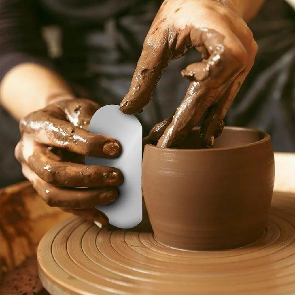 Kit de 6 spatules de lissage pour poterie, idéales pour l'argile molle