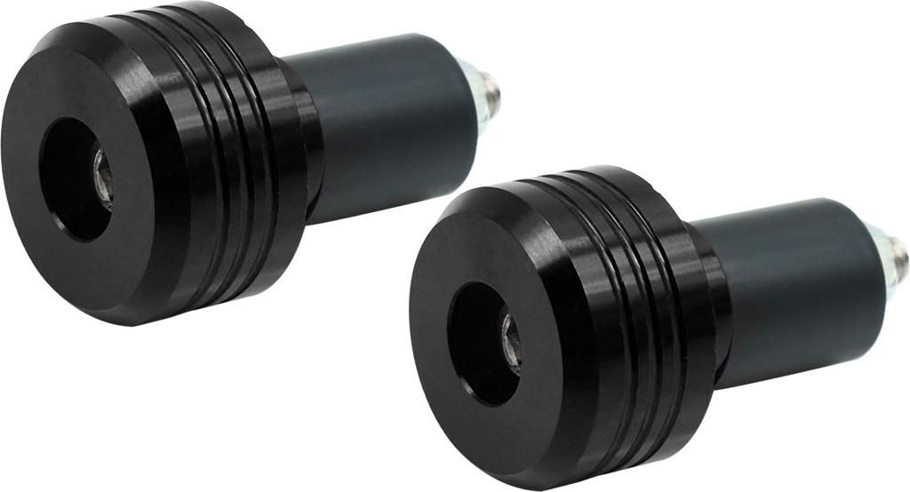 2 Stück Lenkergriff Endkappe Handgriff Schwarz Universal Aluminium für Motorrad