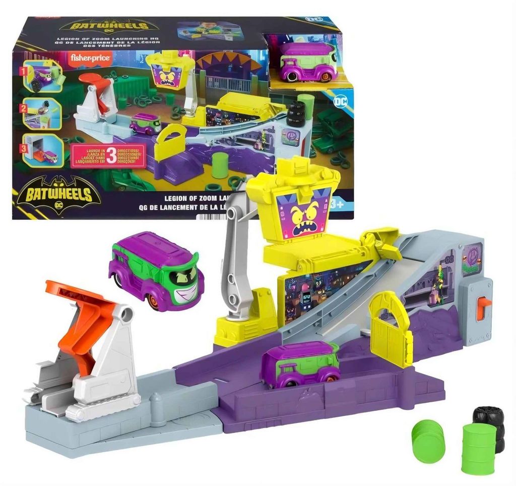 Fisher-Price DC Batwheels play set Legion of Zoom, auto Immagine del prodotto 