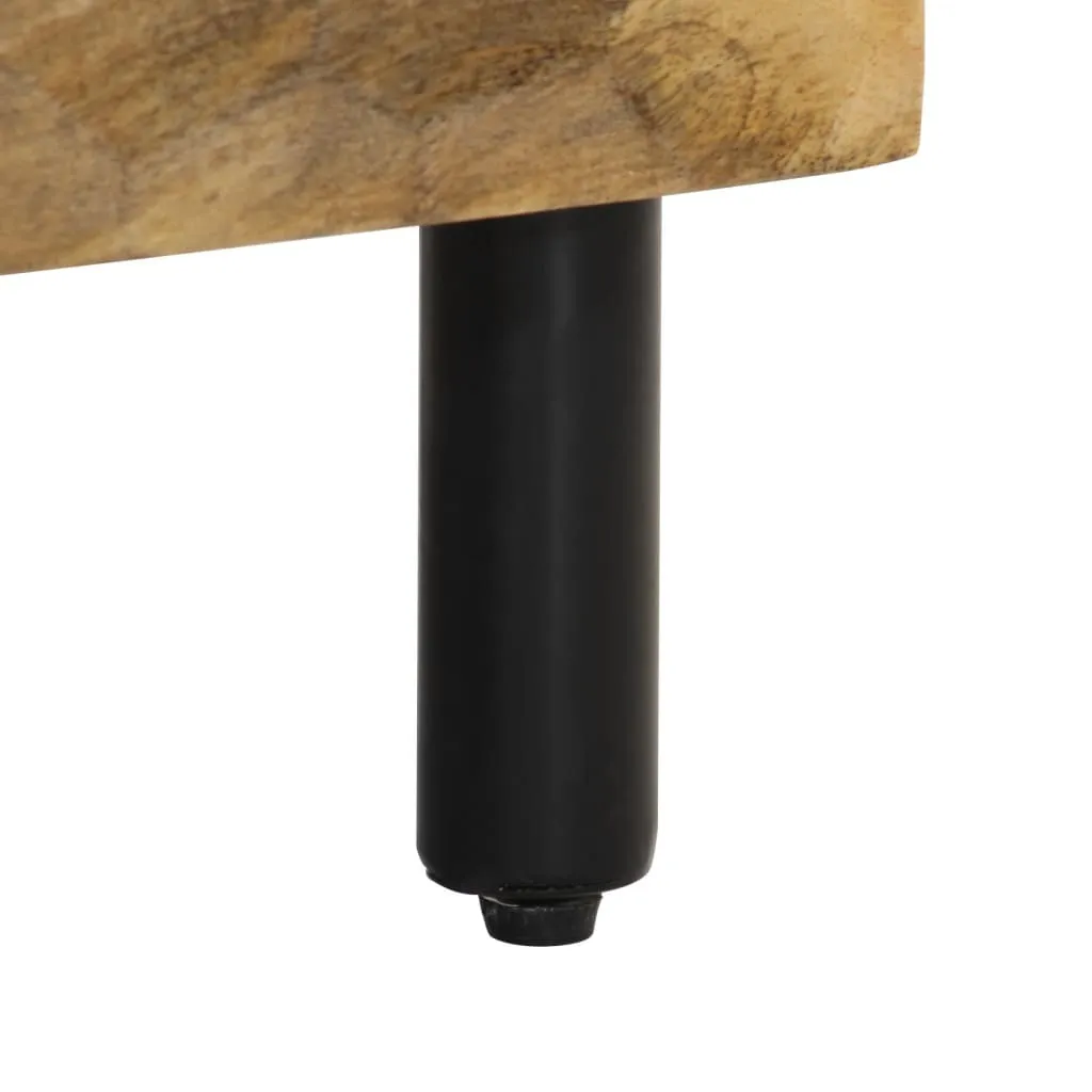 SYFAX Porta TV Etnico in Legno Mango 100cm | Unicità Artigianale - 6