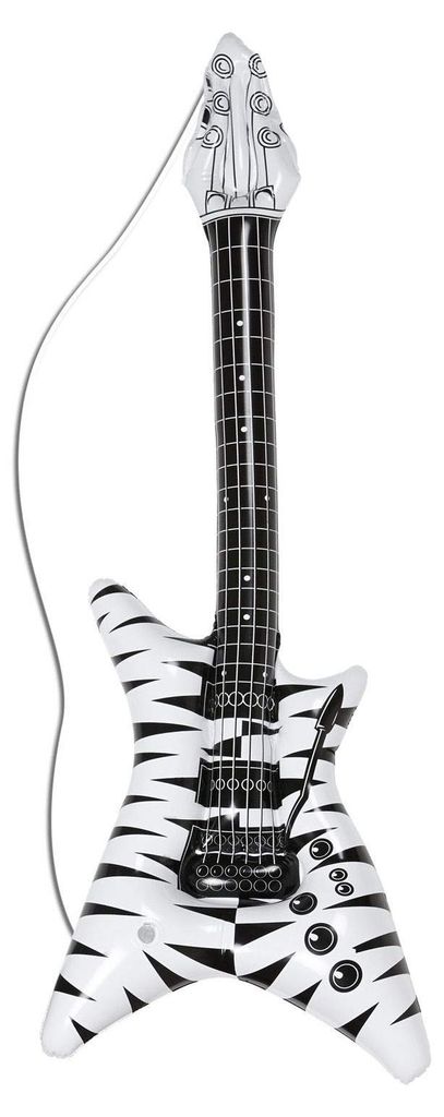 Guitare gonflable motif zèbre Image du produit 