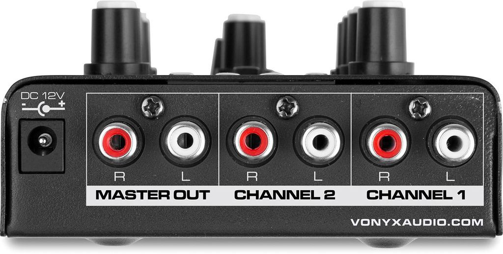 STM500BT 2-Kanal DJ-Mixer Bluetooth MP3-Player USB-Port schwarz