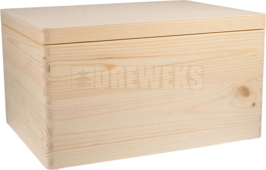 Große Aufbewahrungsbox mit Deckel, Einschlagscharniere