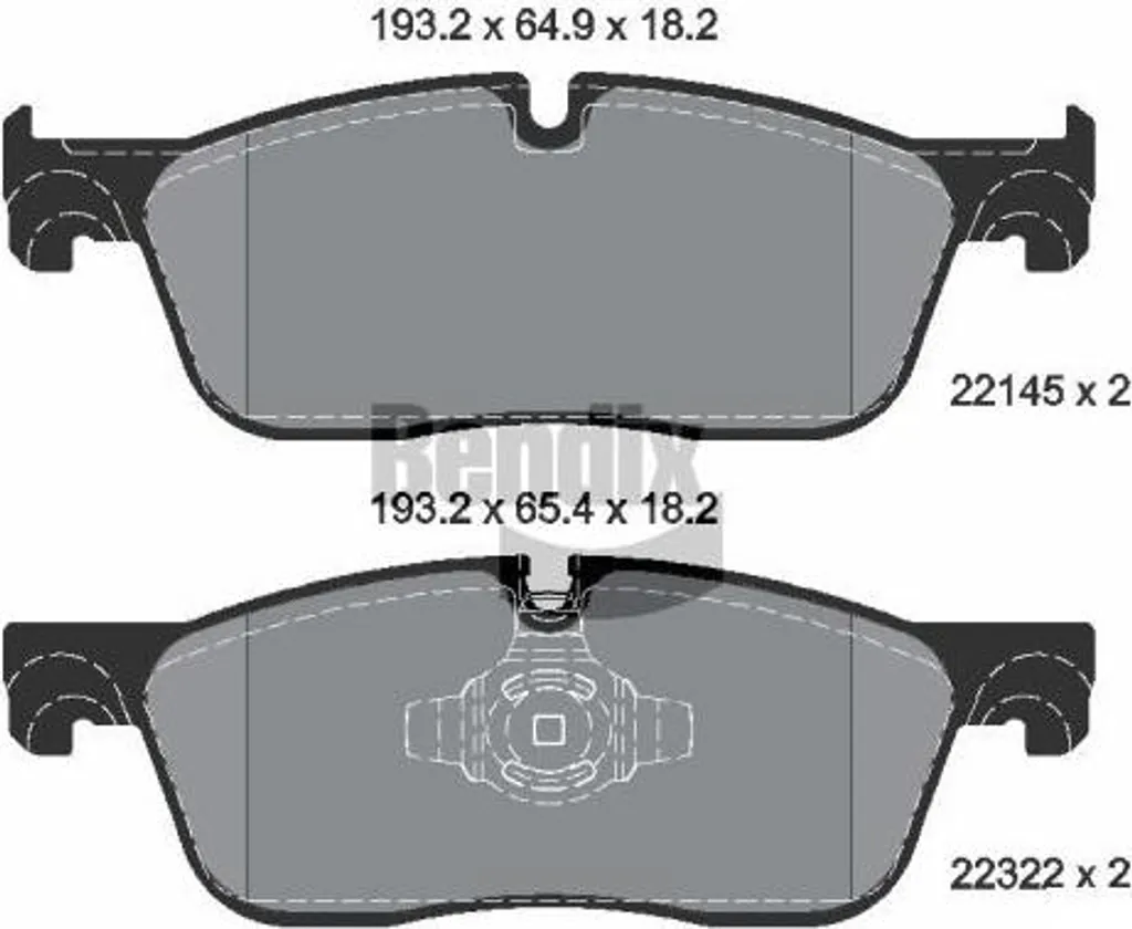 Plaquettes de frein à disque OE GX732K021BA pour F-Pace, XE, XF, Velar