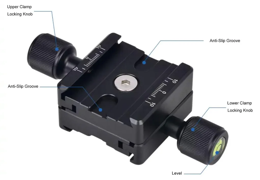 Pince Double Duplex Pate 50 mm - Maintien Rapide en Alliage Aluminium
