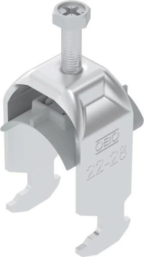 Bride de fixation OBO BS-H1-K-28 ALU 22-28mm 1186422 pour rail