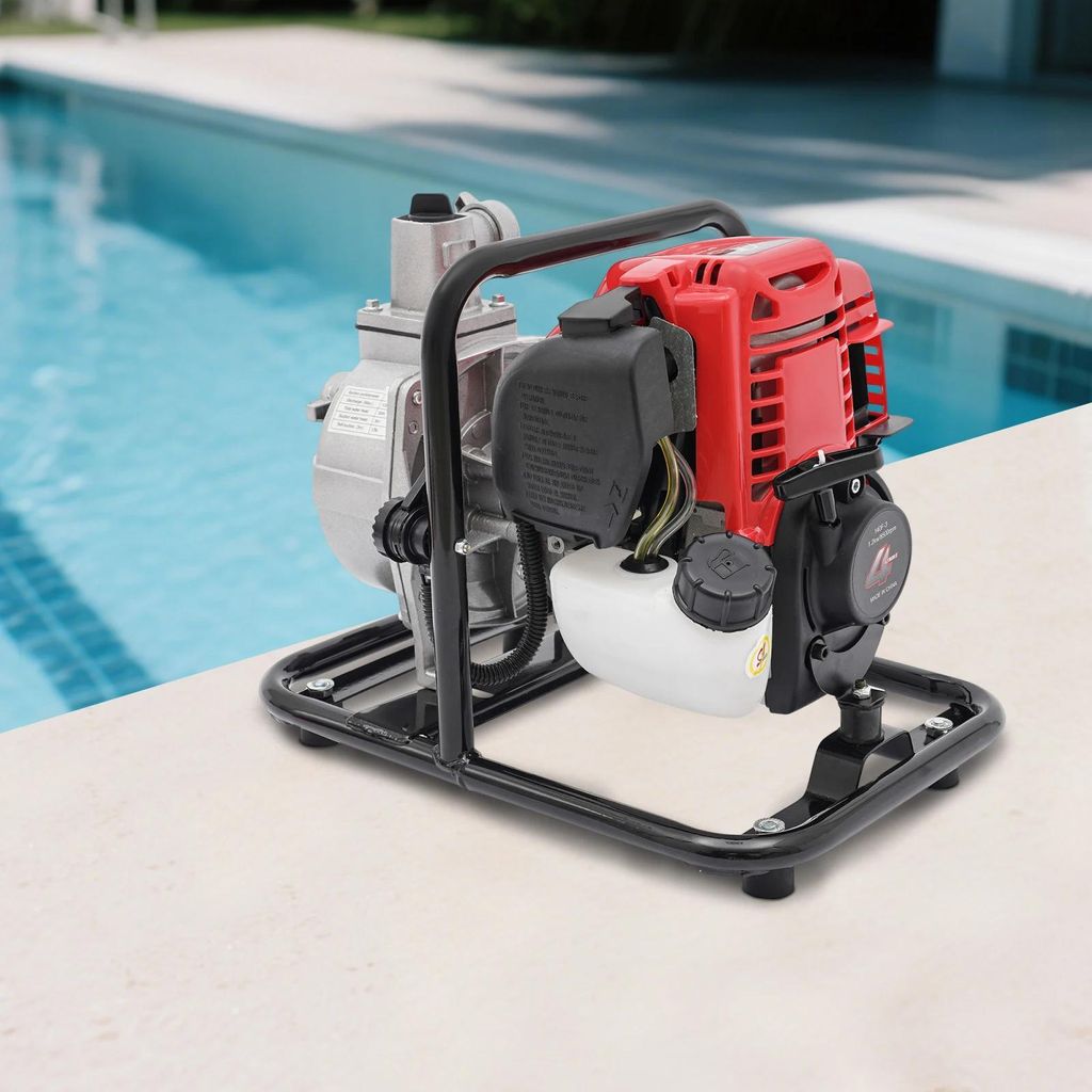 Mehrzweck Wasserpumpe - Elektrische Zahnradpumpe - US-Stecker 220 V - Saughöhe 8 m - Fördermenge 135 l/min - Für Brandbekämpfung, Bewässerung,...