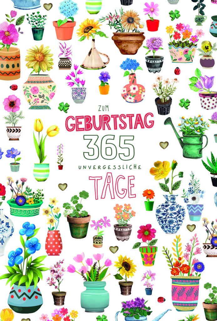 Geburtstag - Glückwunschkarten im Format 11,5 x 17 cm - Blumen in