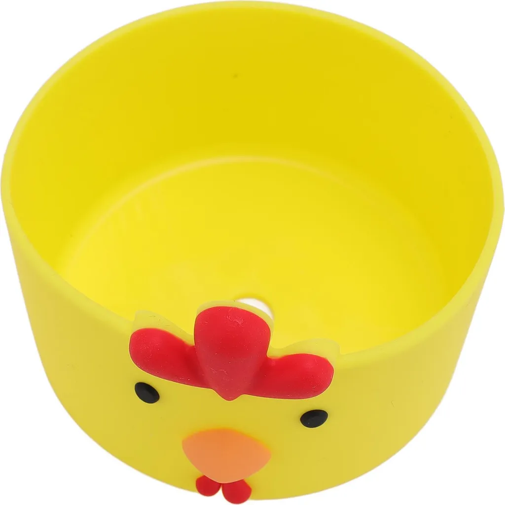 Stivale Silicone Antiscivolo Giallo 3pz - Protezione Fondo Bottiglia