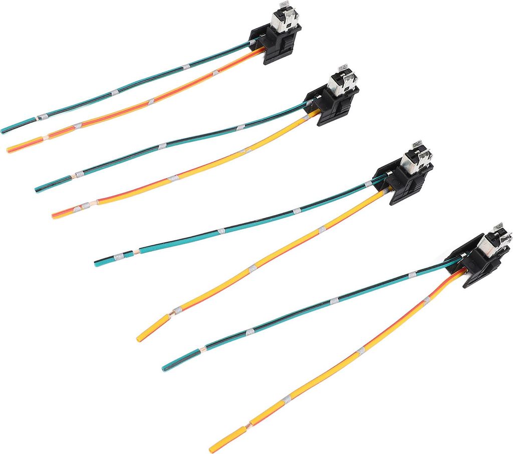 4PCS Scheinwerfer Kabelbaum Stecker DC12 zu 24V Buchse Draht für H1 Weibliche Kopf Halogenlampe