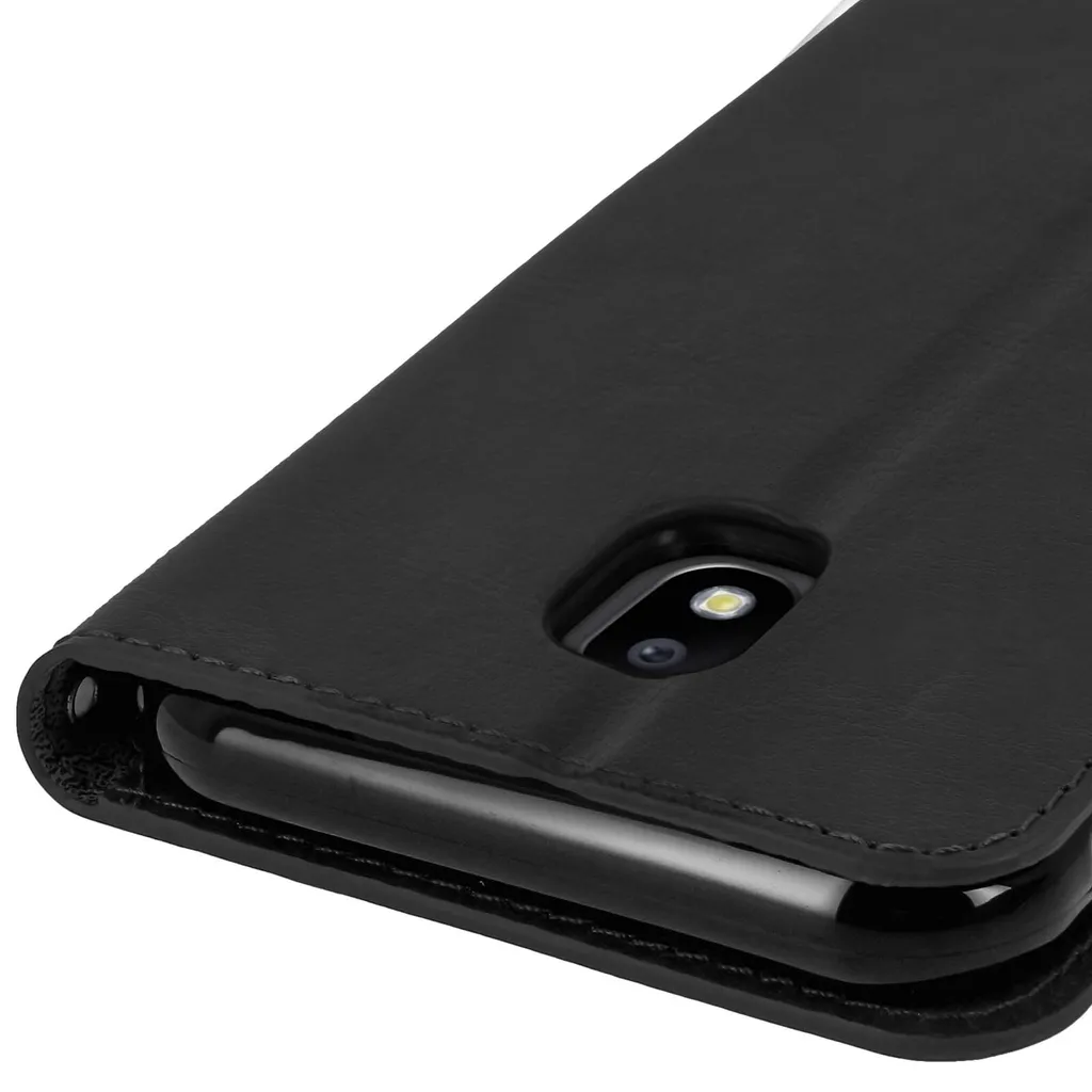Avizar Custodia Sicura Samsung Galaxy J3 2017 Nero Vintage Stand - 6