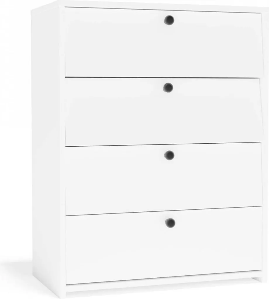 Meuble chaussures ZAYAN blanc 2 portes battantes - Rangement gain place - 3