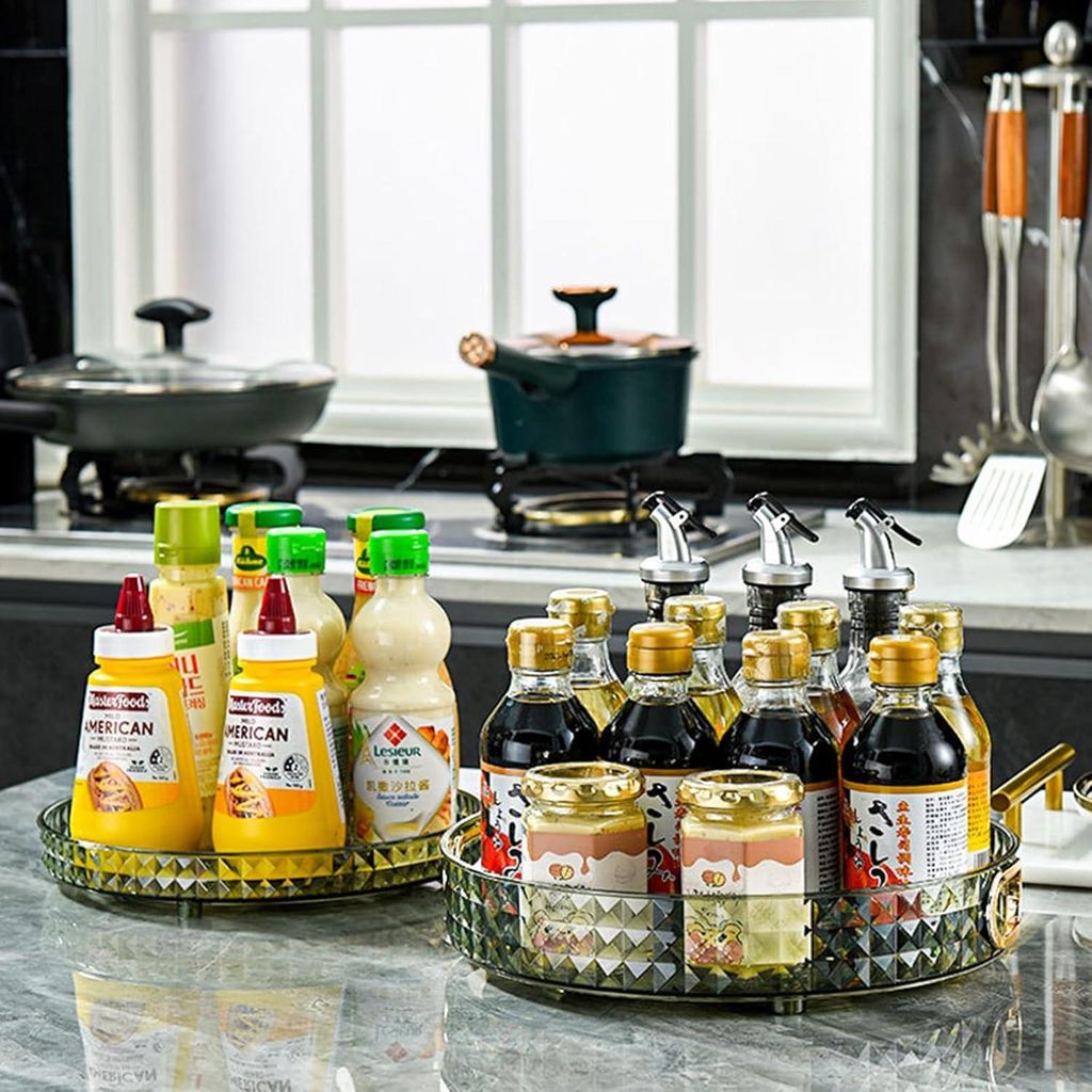 Lazy Susan Drehteller Organizer - Grün - 23cm x 1