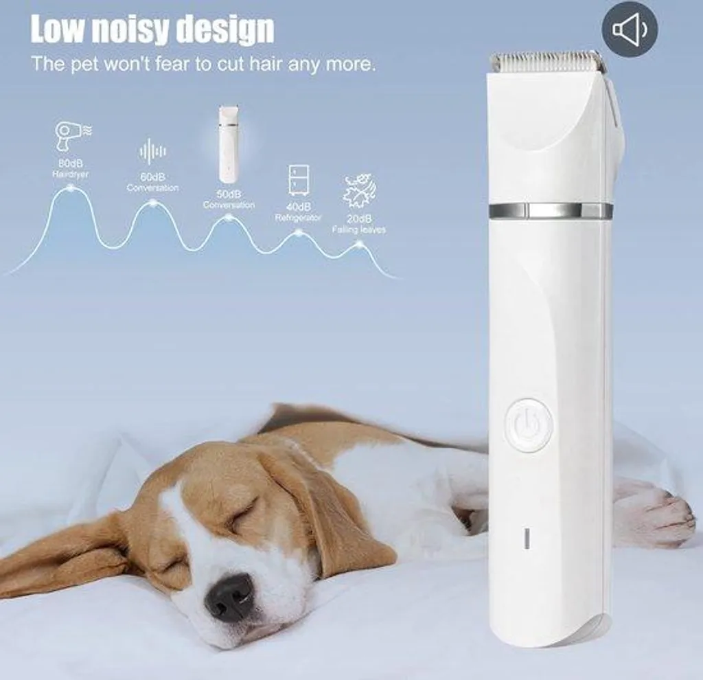 Tondeuse pour Chien et Chat pour Toilettage à Domicile Poils Longs et Nœuds