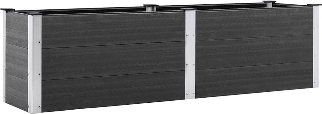 vidaXL Garten-Hochbeet 200x50x54 cm WPC Grau