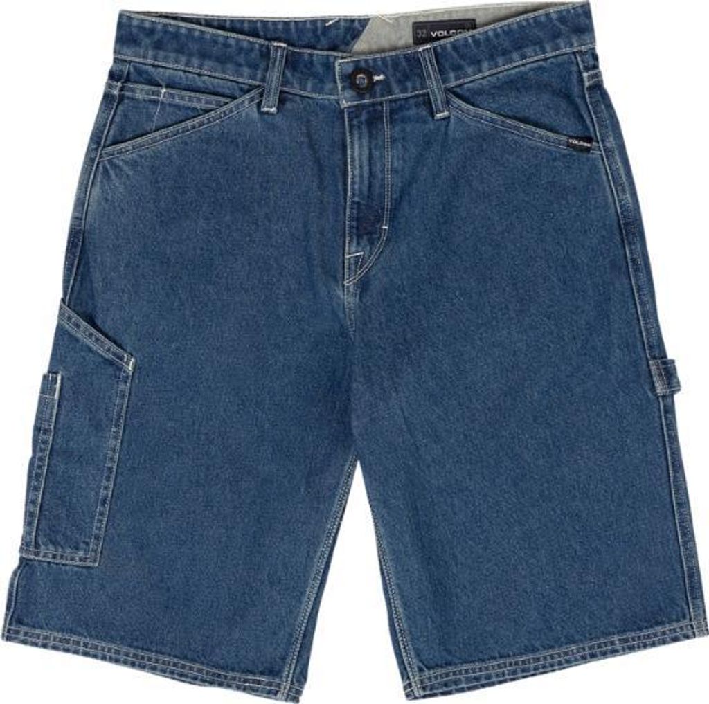 Volcom Labored Denim Utility Short Indigo Ridge Wash 36