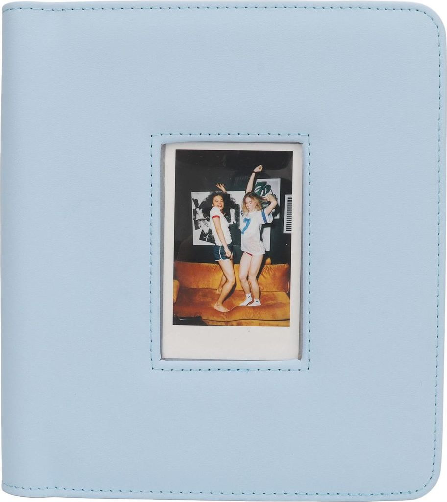Instant Fotoalbum 288 Taschen 2x3 Binder Fenster Cover Kunstleder Bilderbuch für Mini 12 11 9 3in Karten Blau