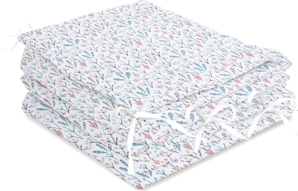 Amilian Bettumrandung Babybett Baby Kinder Nestchen Kantenschutz Bettnestchen Kopfumrandung für Laufstall Bettausstattung Bettschlange 210 cm