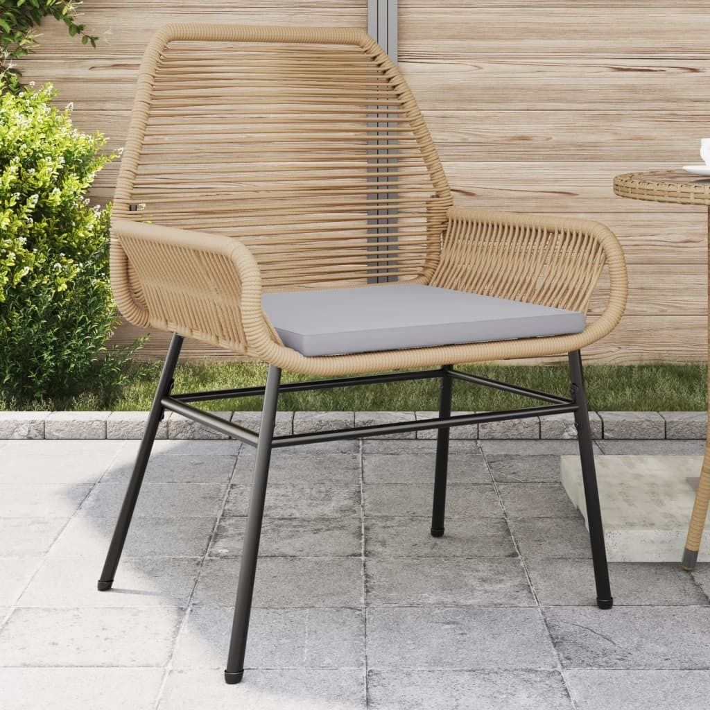 "2026 Promotion" Gartenstühle 2 Stk. - Hohe Qualität - mit Kissen Braun Poly Rattan - Gartenstühle CC22458