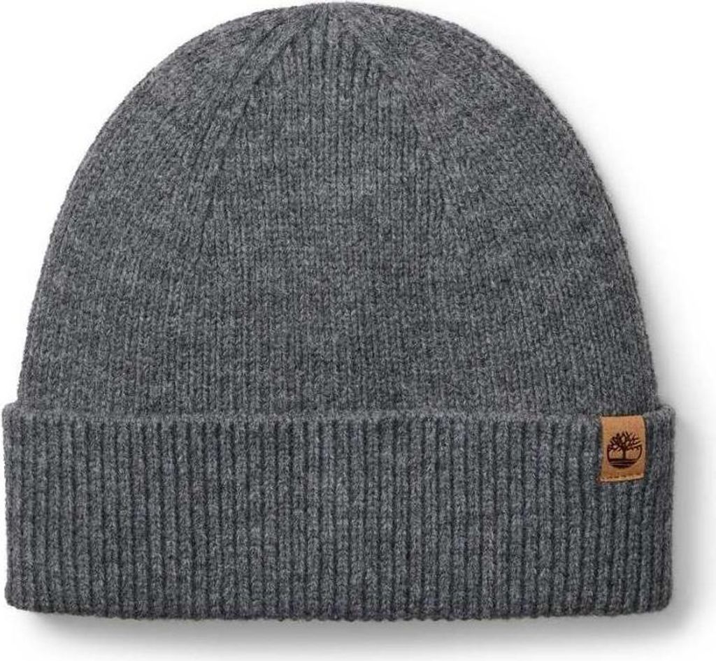 TIMBERLAND - Men's ribbed beanie with logo patch - Size OS